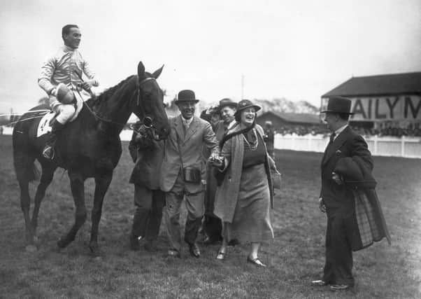 'Reynoldstown', the winner of the Grand National at Aintree, Liverpool, ridden by Mr Frank Furlong.  (Picture: W. G. Phillips/Topical Press Agency/Getty Images)