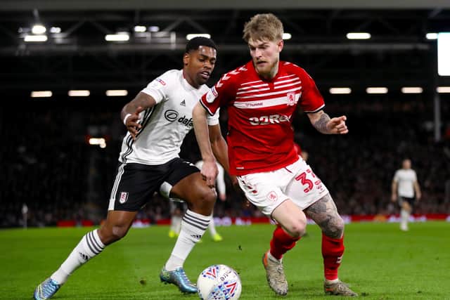 PROMISE: Middlesbrough's Hayden Coulson, right, has impressed with his performances this season. Picture: Bradley Collyer/PA