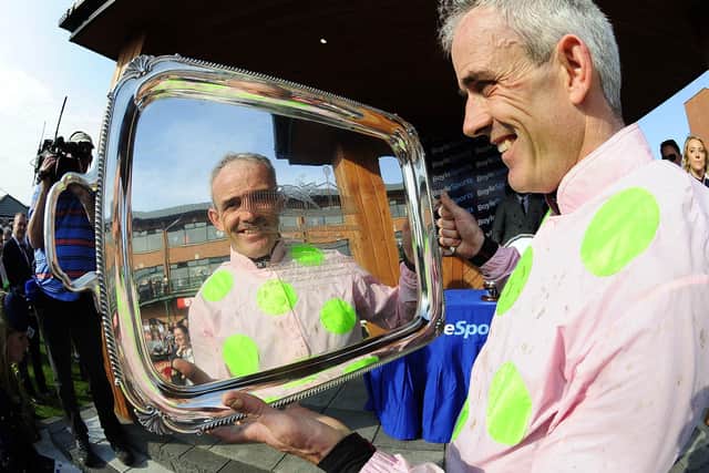 Ruby Walsh retired shortly after winning last year's Irish Grand National on Burrows Saint.