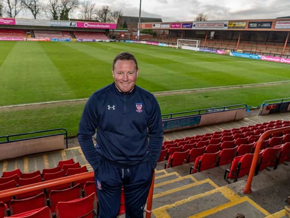 FURLOUGHED: Manager Steve Watson and his York City players have been furloughed due to the coronavirus pandemic