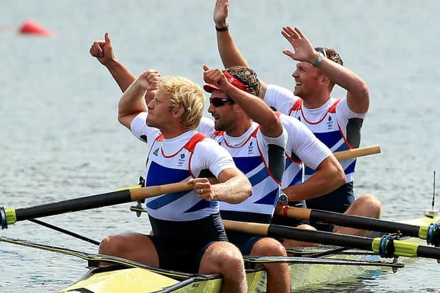 Great Britain's Men's Four of (left to right) Andrew Triggs Hodge, Tom James, Pete Reed and Alex Gregory (Picture: PA)