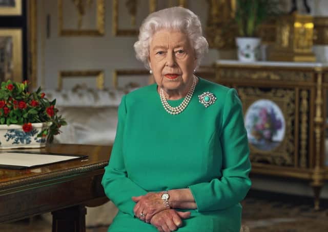 The Queen addressed the nation last night from Windsor Castle.