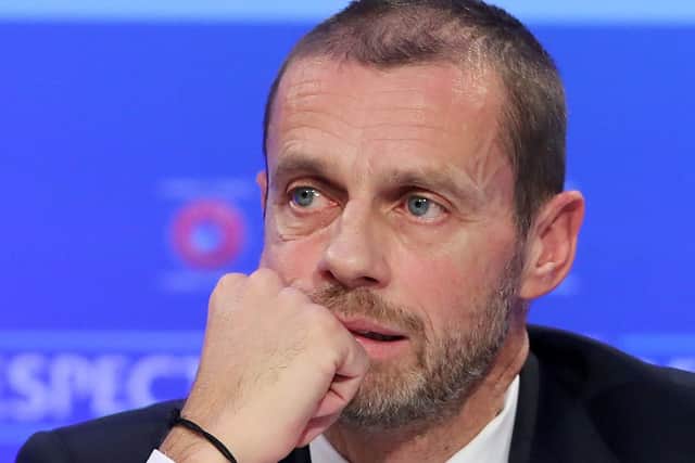UEFA president Aleksander Ceferin says playing behind closed doors is a better option than scrapping the season, but warned the Champions League and Europa League could be abandoned if coronavirus restrictions remain into September (Picture: Niall Carson/PA Wire)