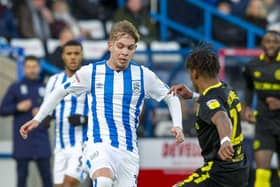 Making an impact: Huddersfield Town's Arsenal loanee Emile Smith Rowe. Picture: Tony Johnson