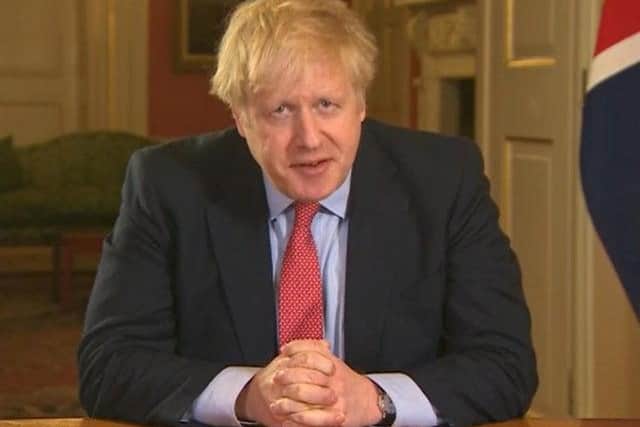 Prime Minister Boris Johnson has been moved into intensive care. Pictured addressing the nation.