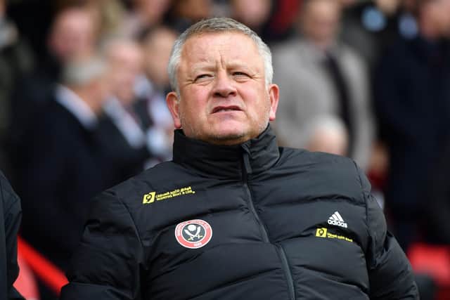 Chris Wilder: Sheffield United manager had week called for unity in football’s response. (Picture: PA)