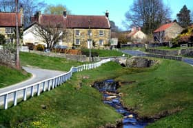 Hutton-le-Hole in Ryedale, North Yorkshire, where more than 98 per cent of residents say they are adhering to Government guidelines on staying at home.