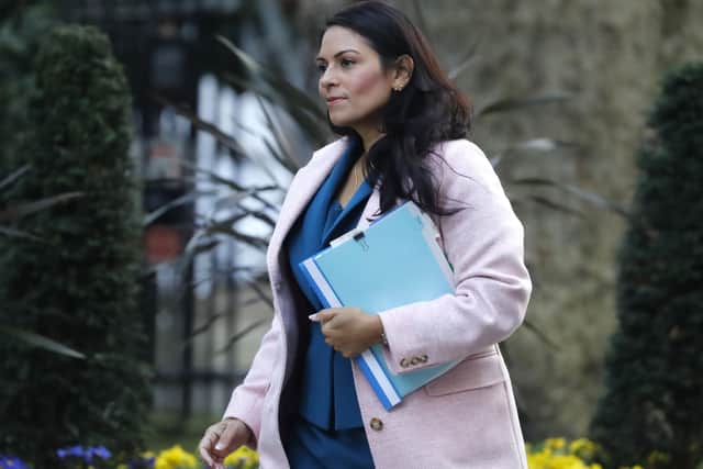 Priti Patel has been accused of avoiding scrutiny from the Home Affairs Select Committee. (Photo by TOLGA AKMEN/AFP via Getty Images)