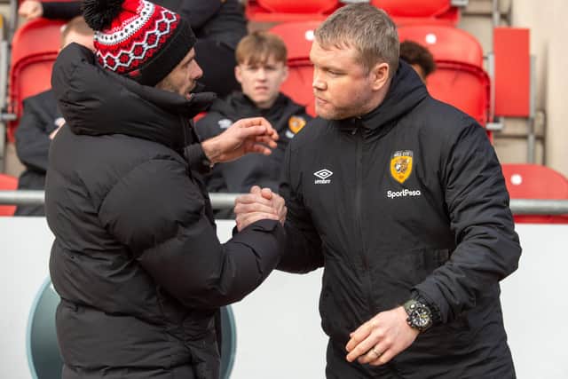 OPEN-MINDED: Hull City manager Grant McCann interacts with his players during group video calls on WhatsApp. Picture: Bruce Rollinson.