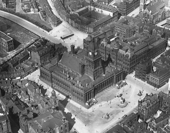 The city of Leeds and the town hall where  David Lloyd-George will receive his freedom of the city on his forthcoming visit  (Photo by Hulton Archive/Getty Images)