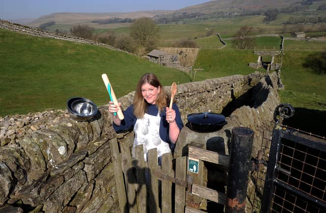 Elizabeth Fawcett is running cookery classes online, from Hawes. Picture by Simon Hulme