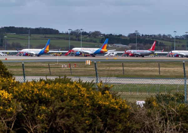 Aircraft at Leeds Bradford Airport - but will people fly less in the future?