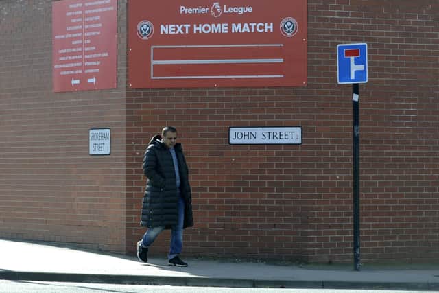 EMPTY: Bramall Lane has not hosted a match since March 7, and it could months before it does again
