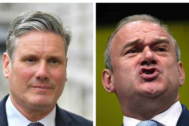 Labour leader Sir Keir Starmer (left), and Liberal Democrat acting leader Sir Ed Davey. Photo: PA