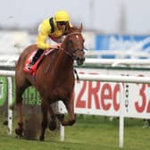 ADDEY' HABIT: Addeybb ridden by James Doyle wins the 2018 32Red Lincoln Handicap at Doncaster. The horse won in Australia at the weekend.