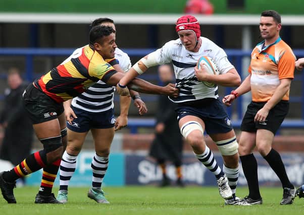 Richard Beck playing for Yorkshire Carnegie.