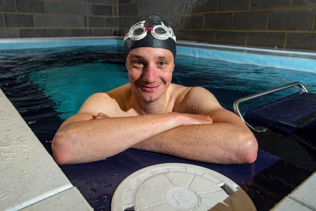 This special swimming pool in his garage is now Alistair Brownlee's training base.
