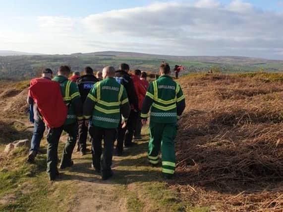 The rescue on Ilkley Moor on Easter Monday