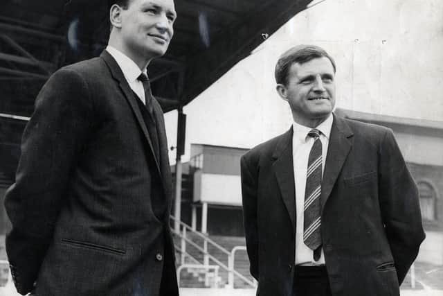 CAPTAIN: Peter Madden (left) pictured with Jack Mansell during his final season with Rotherham United