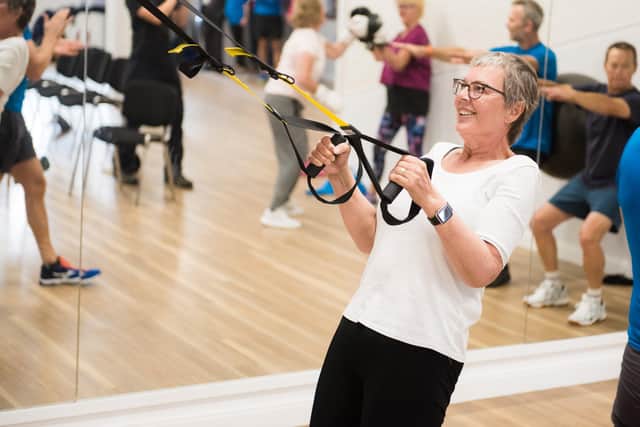 Barbara taking part in Active Against Cancer programme  at Harrogate Sports and Fitness Club Picture: Jonathan Pow/jp@jonathanpow.com