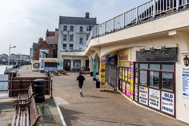 Bridlington looking very quiet as residents stay at home