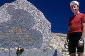 Mr Critchlow, or Critchley, from York, photographed by the Tommy Simpson memorial on Mont Ventoux in 1985