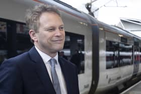 Transport Secretary Grant Shapps during a visit to Leeds earlier this year.