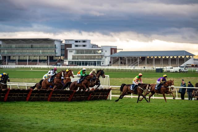 This was the scene at Wetherby on March 17, the day racing was last staged in Britain. Photo: Bruce Rollinson.