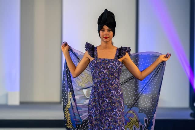 Mary Benson's designs on the catwalk at last year's Great Yorkshire Show. Picture James Hardisty.