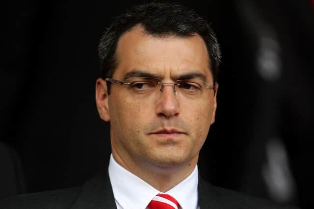 File photo dated 06/08/2011 of Liverpool Director of Football Damien Comolli. PRESS ASSOCIATION Photo. Issue date: Thursday April 12, 2012. Liverpool director of football Damien Comolli has left the club by 'mutual consent', the Anfield side have said in a statement on their website. See PA story SOCCER Liverpool. Photo credit should read: Dave Thompson/PA Wire