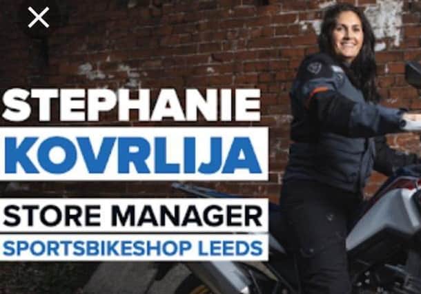 Stephanie Kovrlijais normally themanager atSports Bike Shop on Regent Street, however,the store has closed as part of lock-down measures.