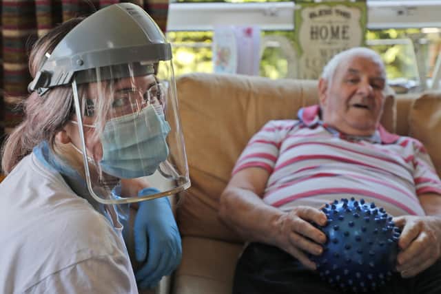 A shortage of PPE in care homes has been a recurring theme.