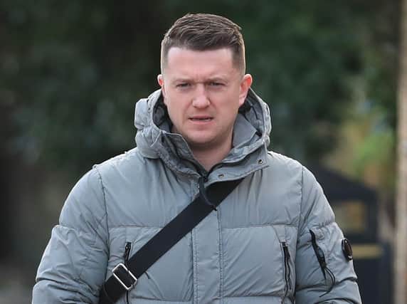 Picture dated 17/1/2020 of Tommy Robinson. Aaron Chown/PA Wire
