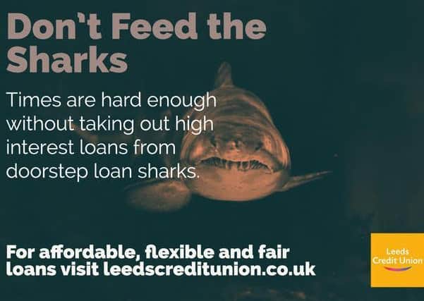 Loan Shark campaign poster from Leeds Credit Union.