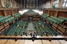 The House of Commons has been reconfigured to take account of Covid-19.