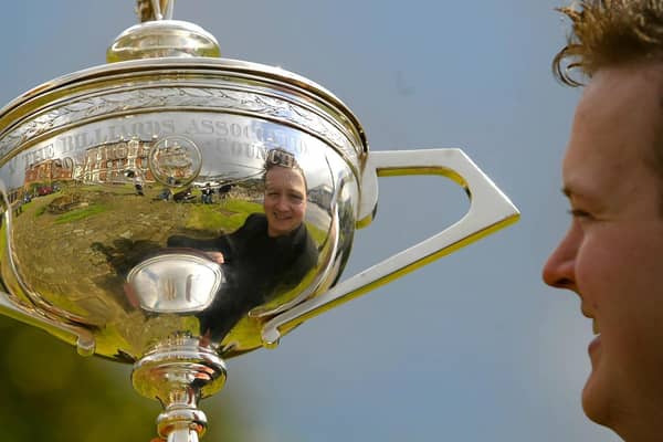 Reflected glory: World snooker champion Shaun Murphy. Picture: Gareth Copley/PA