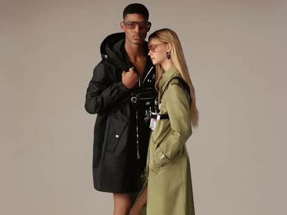 Models Tara Halliwell and Reece Nelson show the new collection