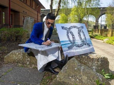 Muhammad Shaikh has travelled the world as a calligrapher and is also running classes teaching others the artform.