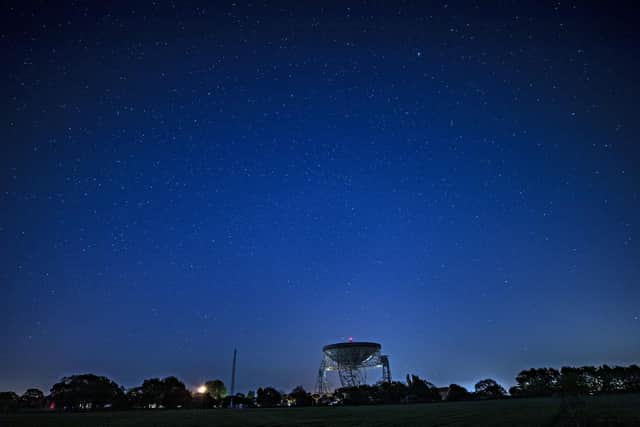 The Lovell telescope at Jodrell Bank in Macclesfield, Cheshire Pic: Peter Byrne/PA Wire