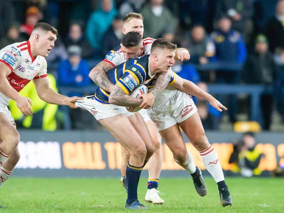Leeds Rhinos' Alex Mellor in Super League action against Hull KR earlier this year. When the season resumes after Covid-19, clubs will need all the players they can get - hence the cancellation of the Reserves League. (Allan McKenzie/SWpix.com)