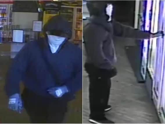 Police have released CCTV footage after a robbery at Bargain Booze.
