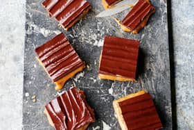 Millionaire's Shortbread from JAMES MARTIN’S ISLANDS TO HIGHLANDS Picture : Quadrille/Peter Cassidy/PA.