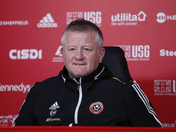 SACRIFICE: Chris Wilder has deferred a portion of his wages for six months