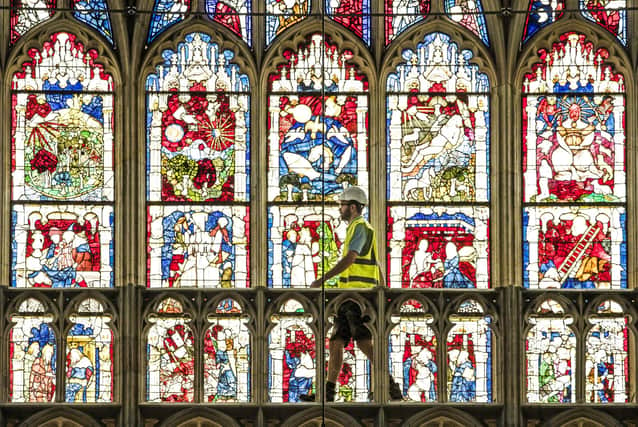 The 600-year old Great East Window in York Minster