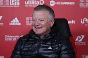 Chris Wilder manager of Sheffield Utd.  Picture: Simon Bellis/Sportimage