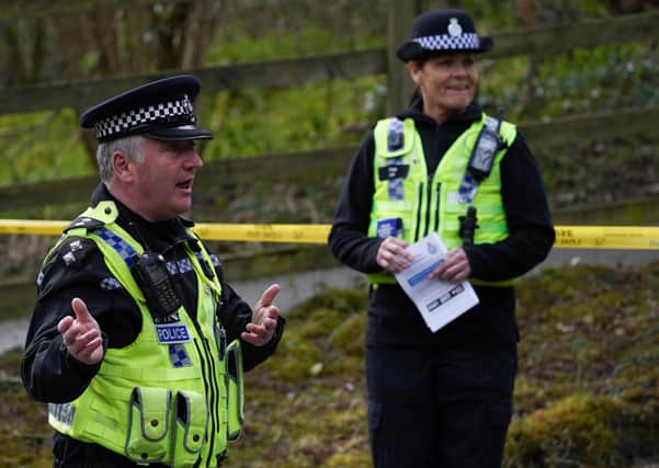 Police and rangers carried out checks on motorists in the vicinity of Aysgarth Falls at the start of the Covid-19 lockdown.