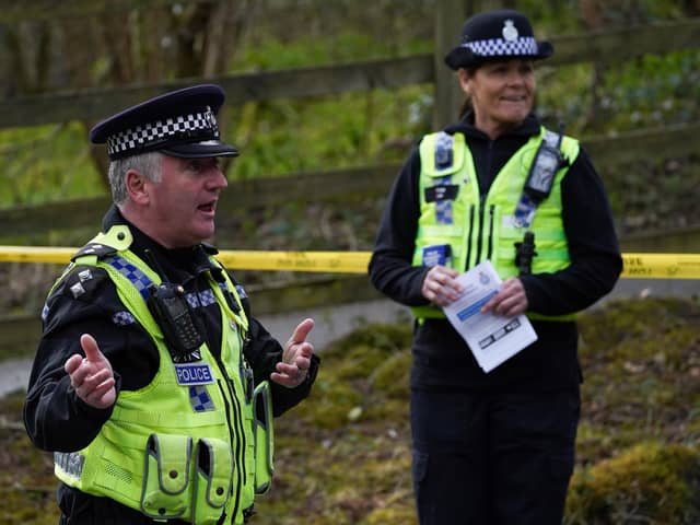Police and rangers carried out checks on motorists in the vicinity of Aysgarth Falls at the start of the Covid-19 lockdown.