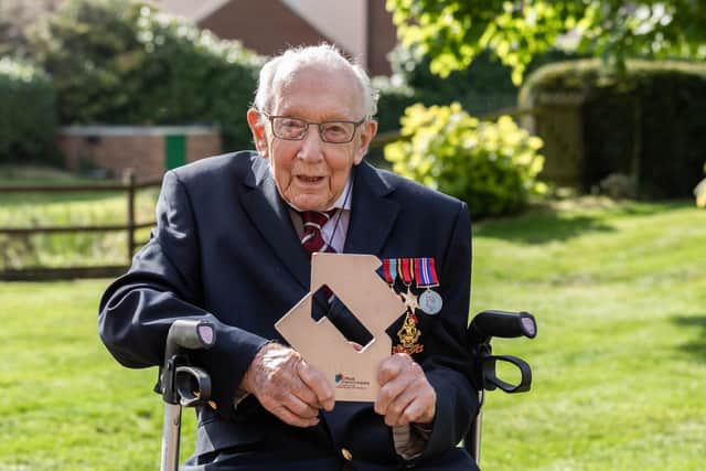 Captain Tom Moore has become the oldest artist to reach number one on the UK singles chart as his rendition of You'll Never Walk Alone landed in the top spot in time for his 100th birthday.