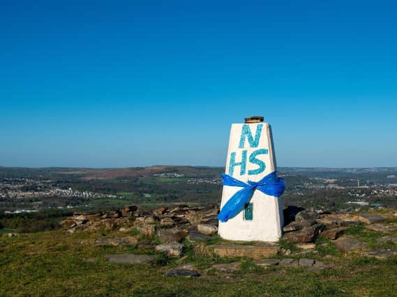 A trig point at Norr Hill. Photo: Bruce Rollinson. Technical details: Nikon D4, 42mm f2.8, 1/2000, 320 ISO.