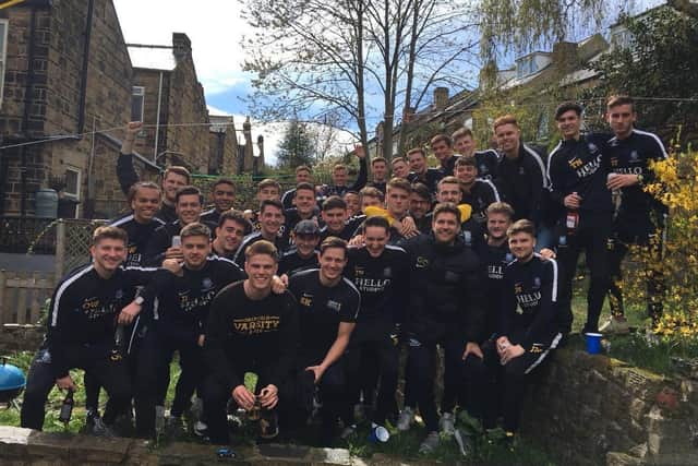 The University of Sheffield men's football team. Picture: Fraser Harding